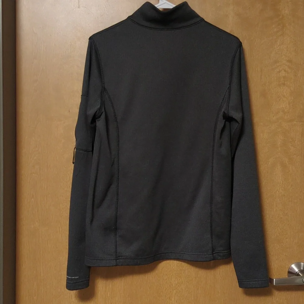 Columbia Park View 1/2 Zip Grid Fleece Jacket Omni-Wick Gray Thumbholes - Picture 9 of 14